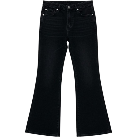 UNIF Denim - UNIF Flare Jeans Women 27 Black Retro Mid Rise Denim Pants Y2K Skater